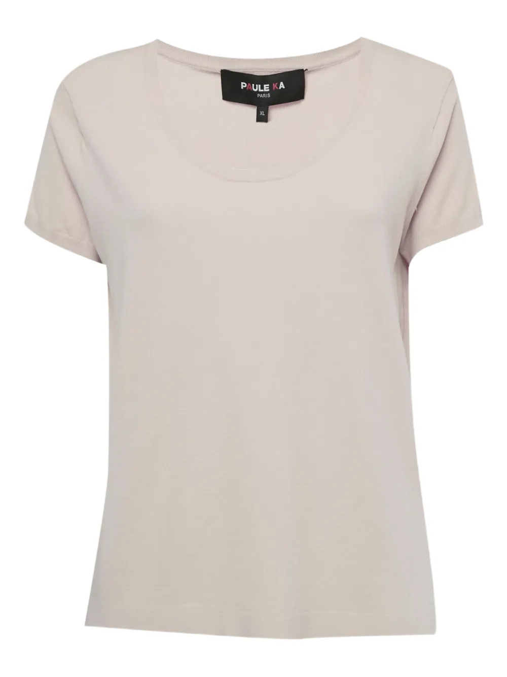 Paule Ka short-sleeve scoop-neck T-shirt - Toni neutri