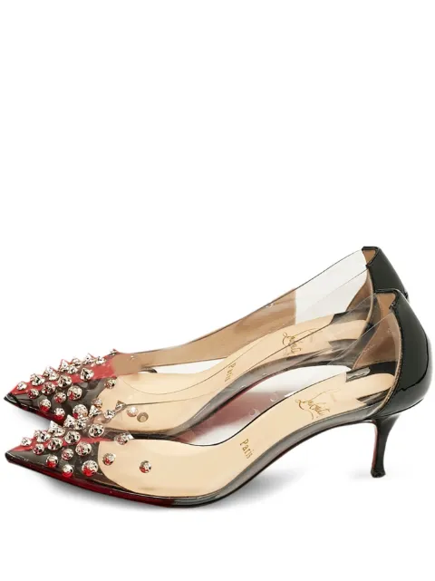Christian Louboutin Pre-Owned Collaclou spiked leather pumps