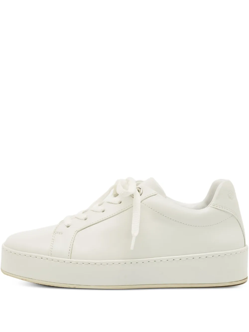 Loro Piana Pre-Owned lace-up leather trainers - Weiß