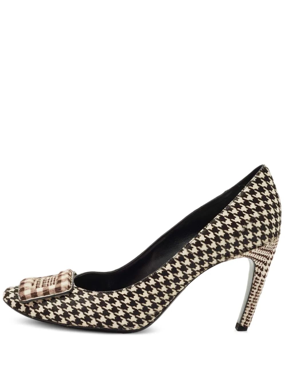 Roger Vivier Vintage Trompette houndstooth pumps - Schwarz
