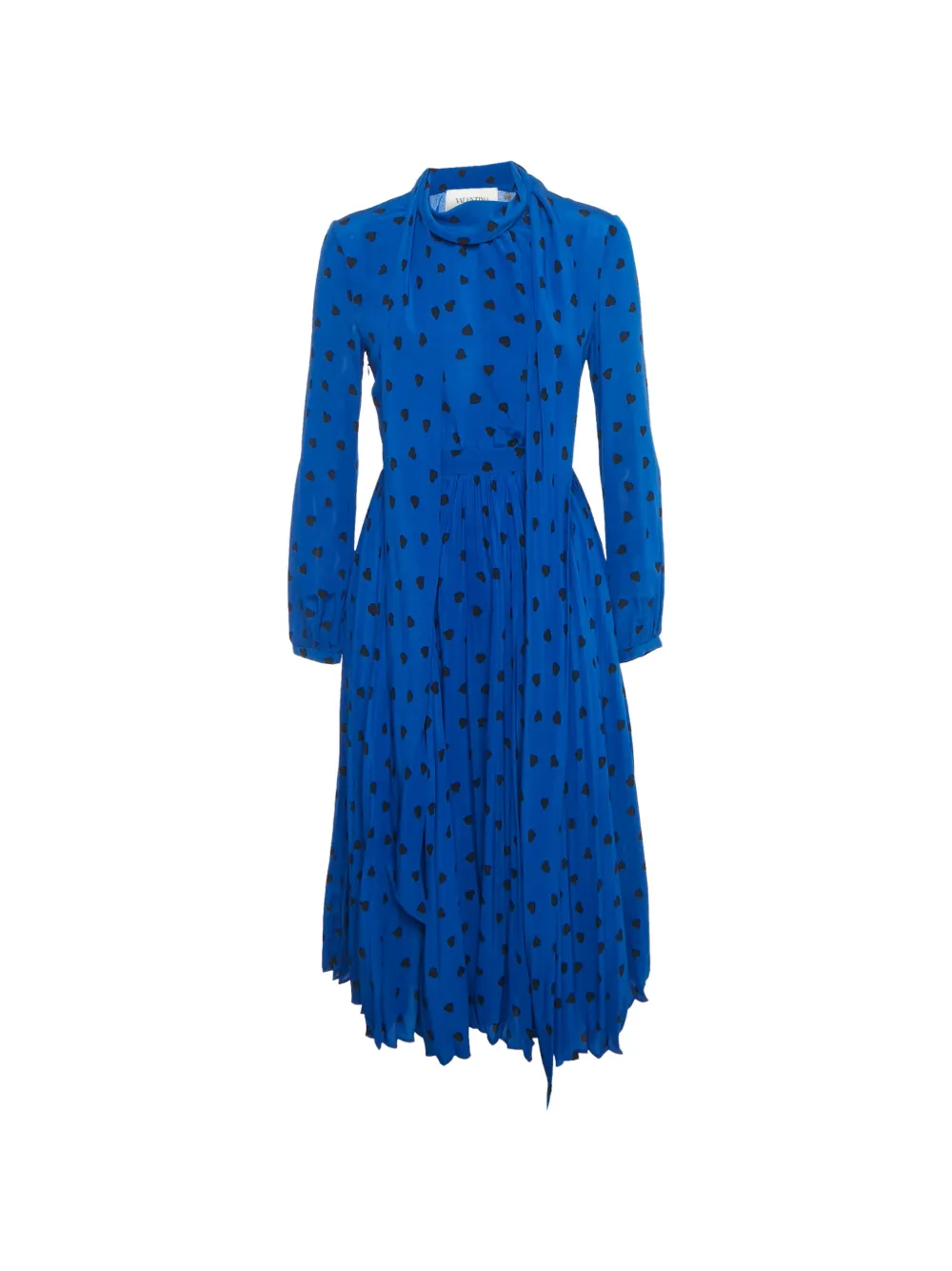 Valentino Pre-Owned Abito midi con stampa - Blu