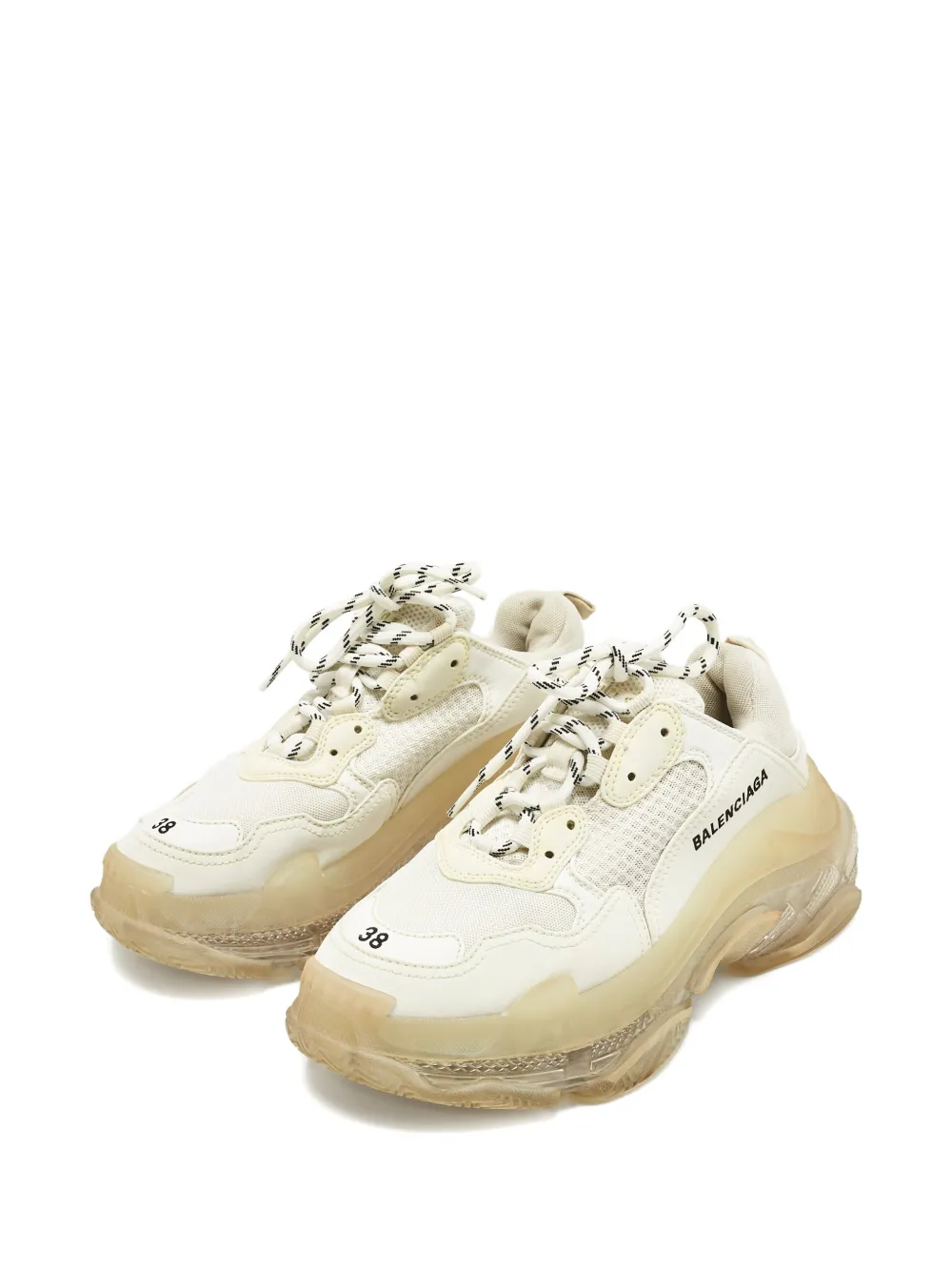 Balenciaga Pre-Owned Triple S sculptural sole sneakers - Wit