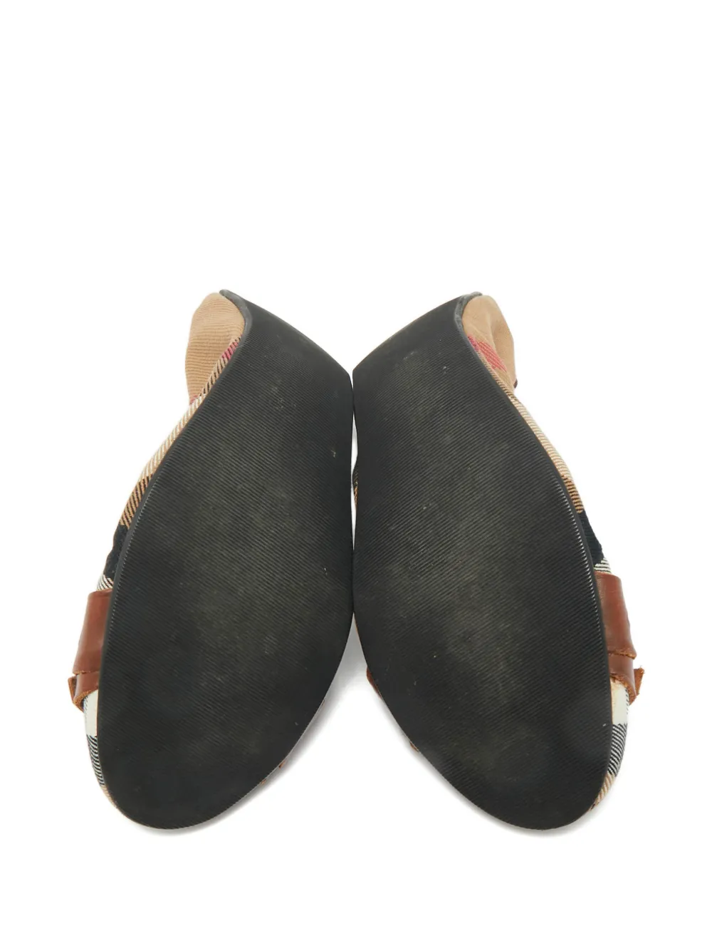 Burberry Pre-Owned multicolour check ballet flats | Image 2