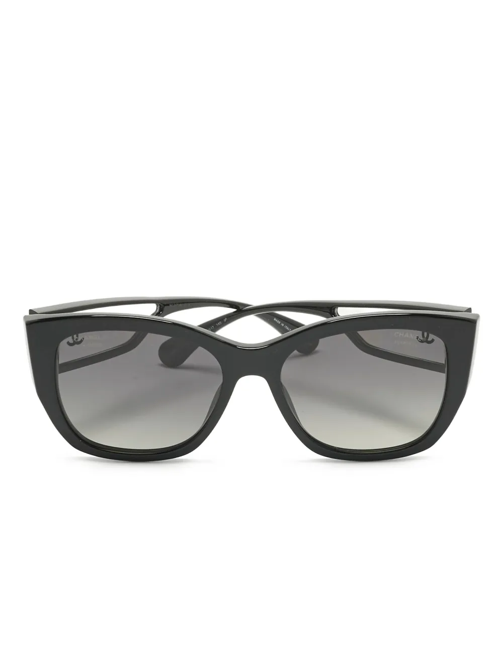 CHANEL Pre-Owned 5429 butterfly logo sunglasses - Nero
