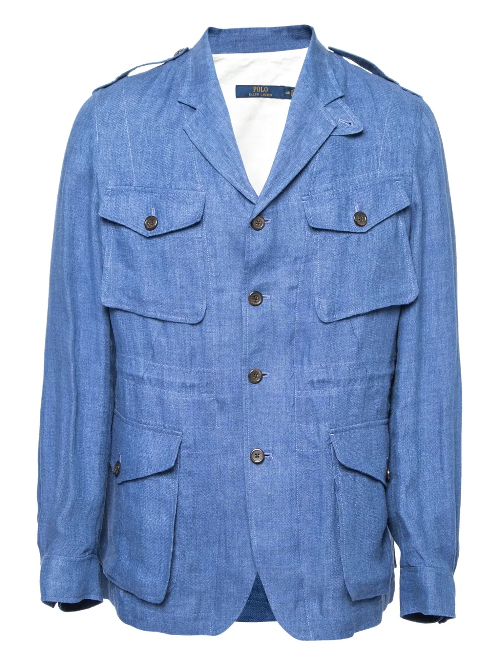 Polo Ralph Lauren Vintage Giacca in lino con tasche - Blu