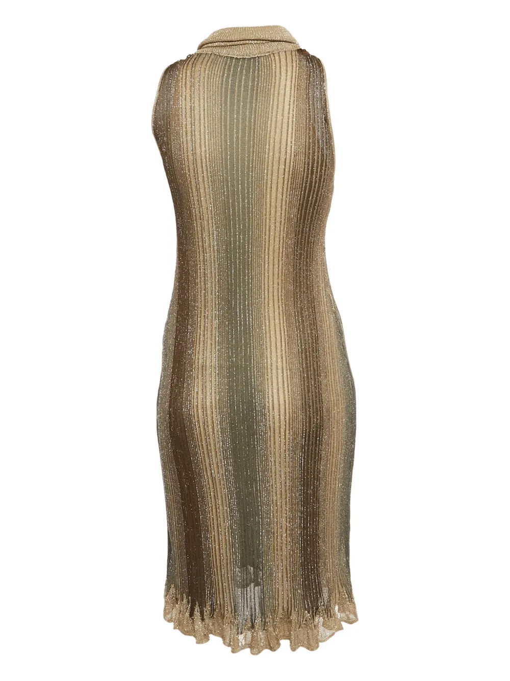Cavalli Class knitted embellished midi dress - Goud