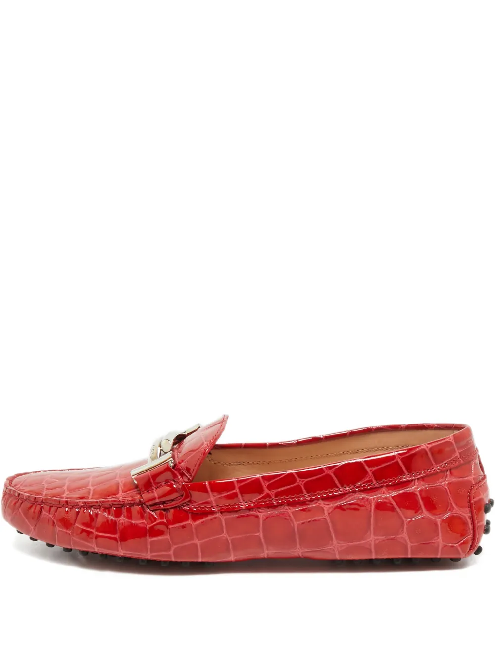 Tod's leather loafers - Rot
