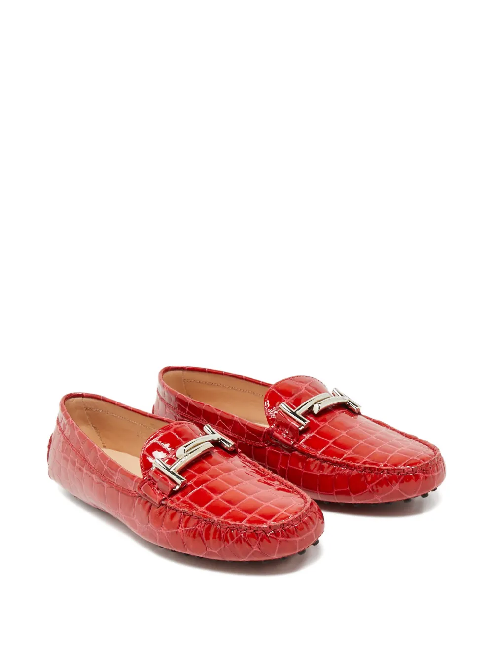 Tod's leather loafers - Rood