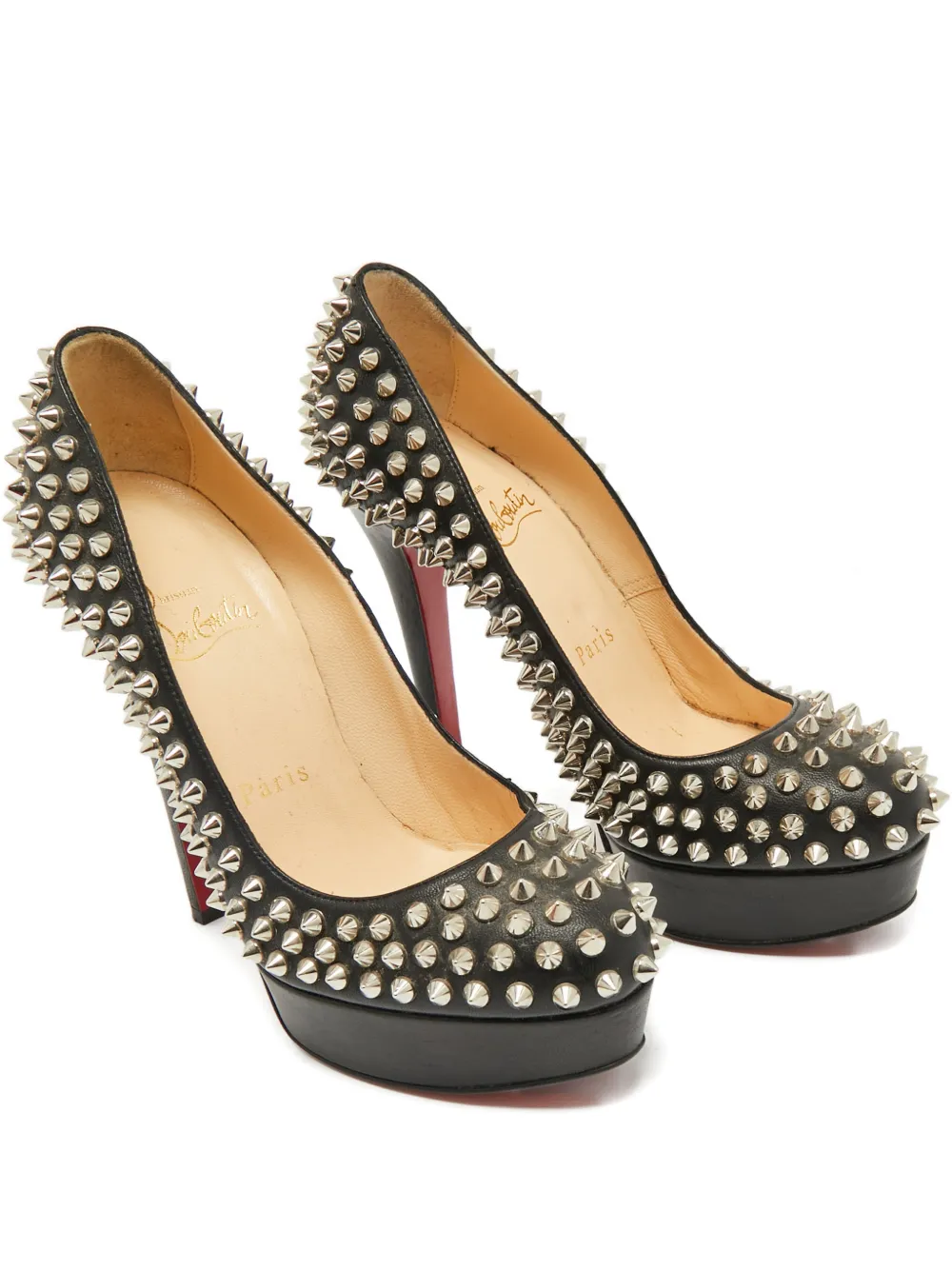 Christian Louboutin Pre-Owned Bianca stud-embellishment pumps - Schwarz