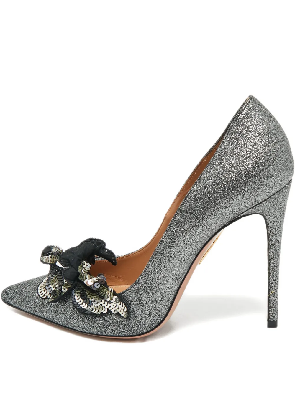 Aquazzura Poison glitter crystal pumps - Grigio