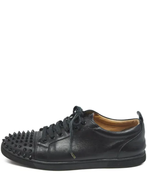 Christian Louboutin Pre-Owned spike leather trainers