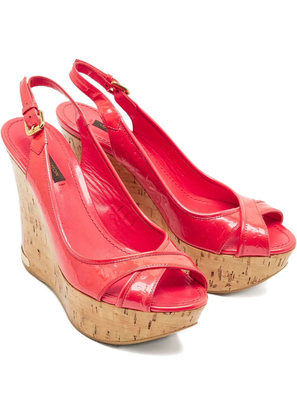 Louis Vuitton Pre-Owned Monogram cross-strap sandals - Rot