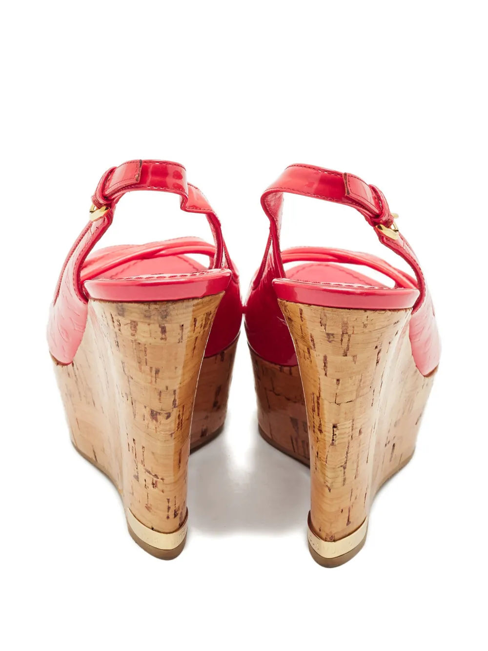 Louis Vuitton Pre-Owned Monogram cross-strap sandals - Rood