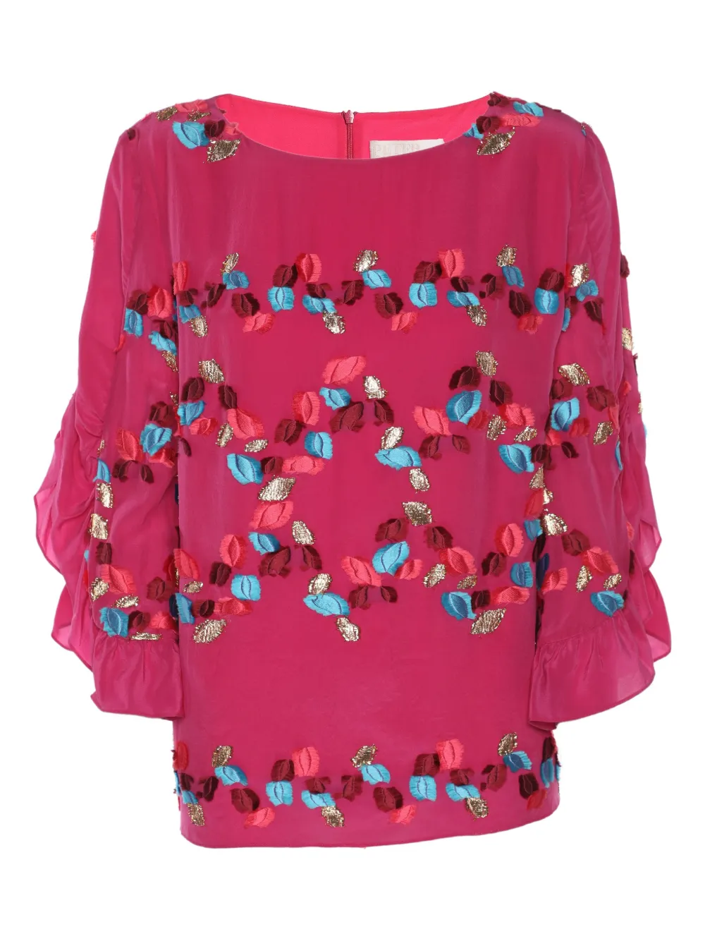 Peter Pilotto Top con ricamo - Rosa