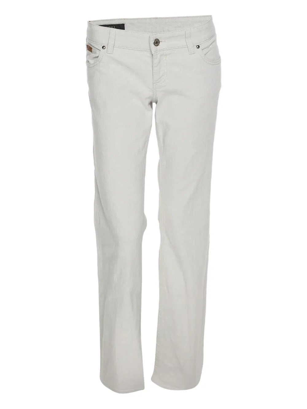 Gucci Pre-Owned Jeans a gamba ampia - Bianco