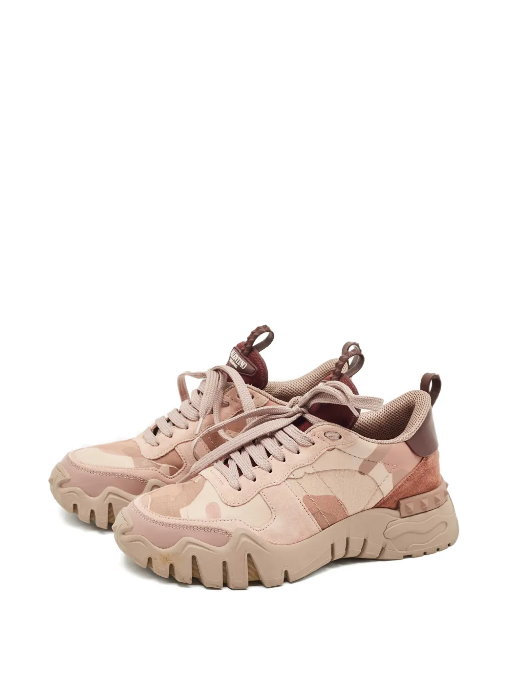Valentino Garavani Pre-Owned camouflage sneakers - Roze