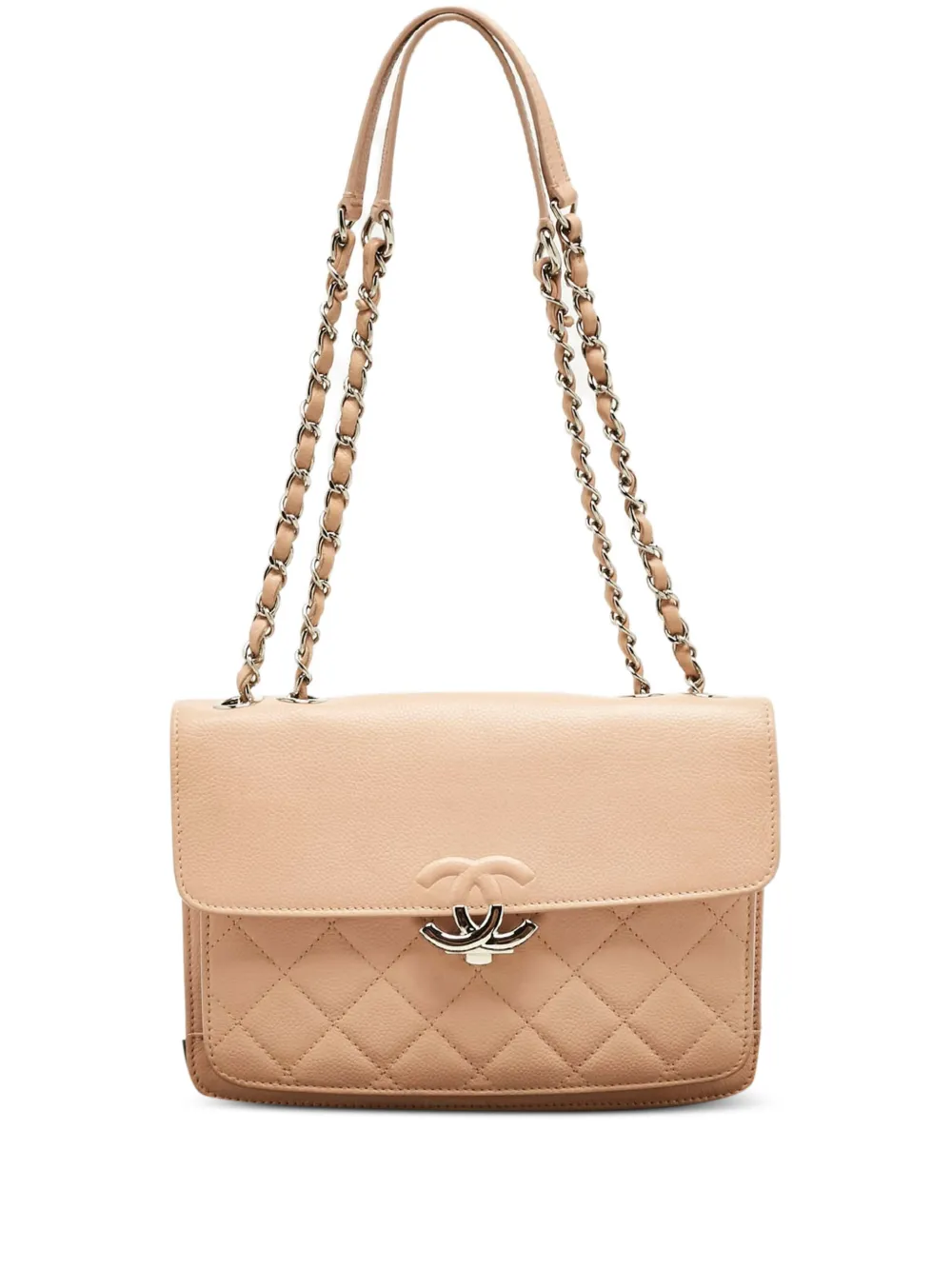 CHANEL Pre-Owned 2017-2018 small CC Box leather shoulder bag - Toni neutri