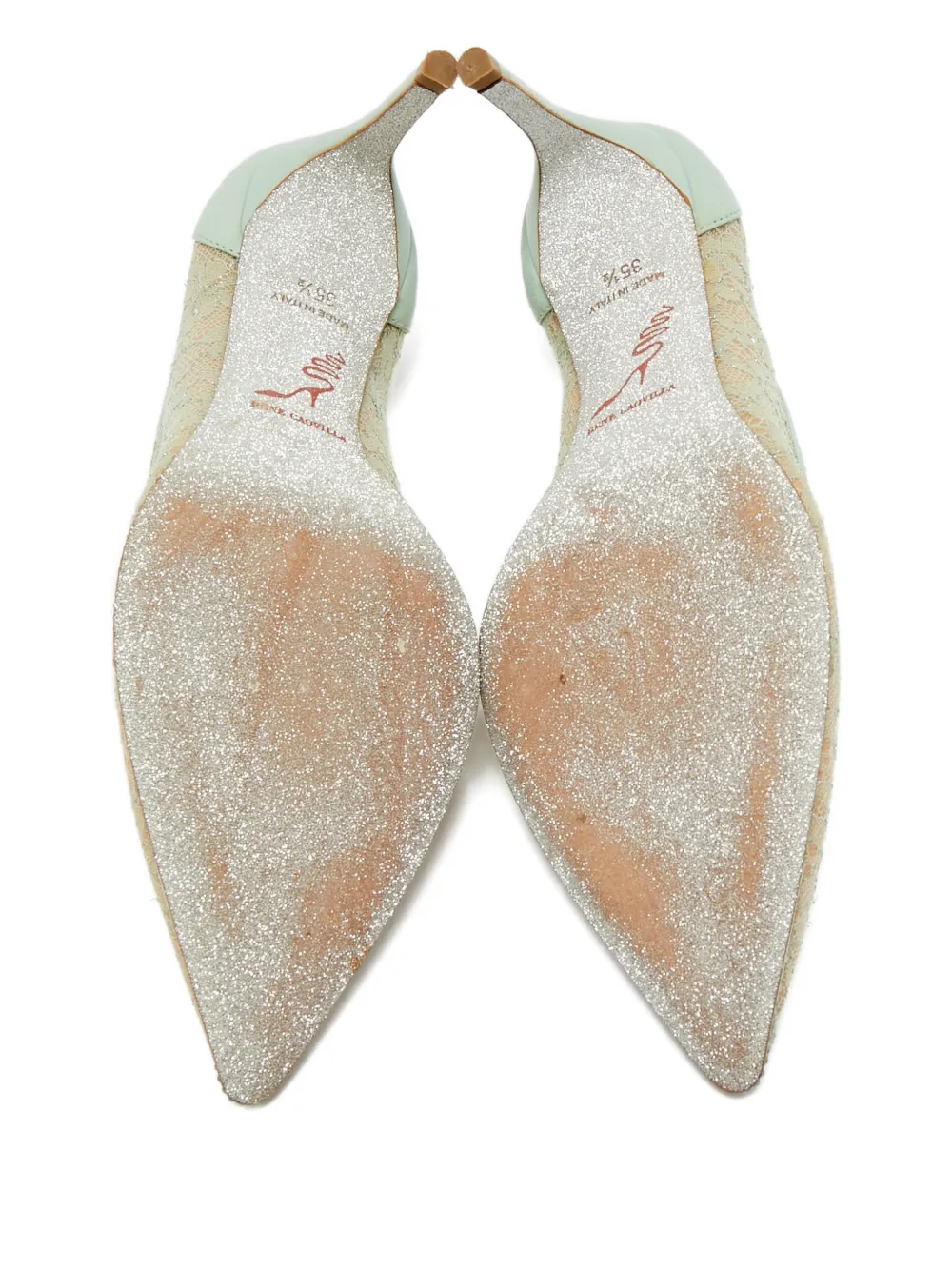 René Caovilla lace pumps - Beige