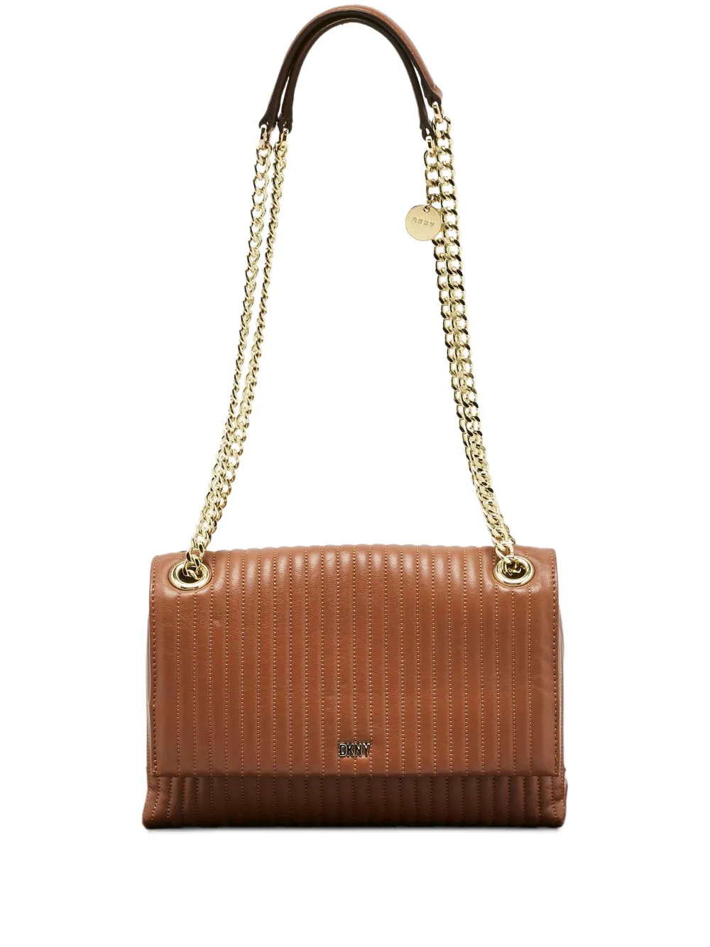 DKNY Vintage quilted chain shoulder bag - Marrone