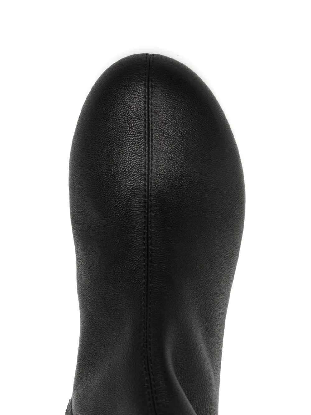 St. Agni Leather Heel Boots in Black, view 4