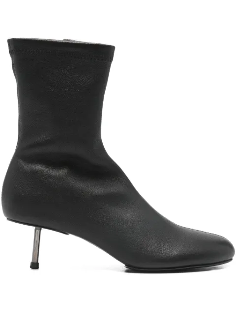 St. Agni leather heel boots