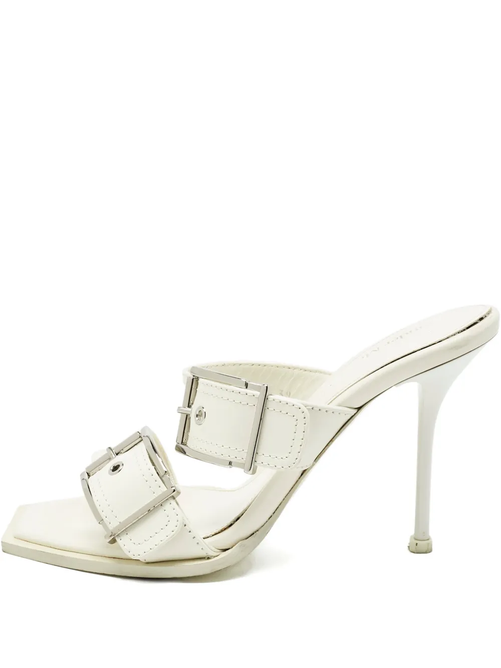 Alexander McQueen Pre-Owned structured leather sandals | White | Image 1