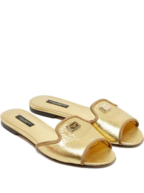 Dolce & Gabbana Pre-Owned sandalias con placa del logo