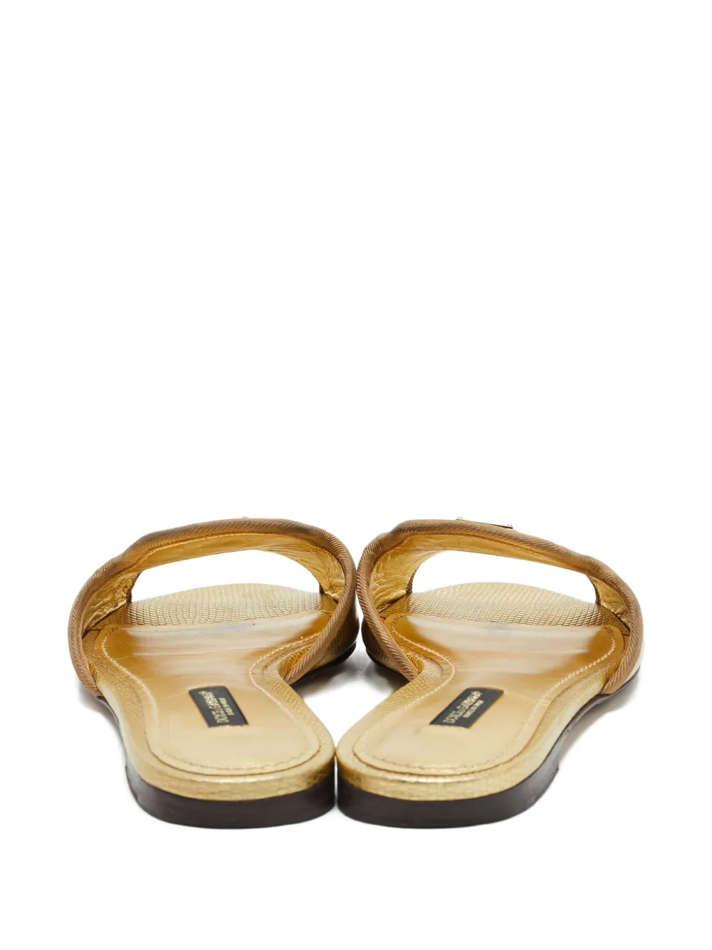 Dolce & Gabbana Pre-Owned logo-paque sandals - Goud