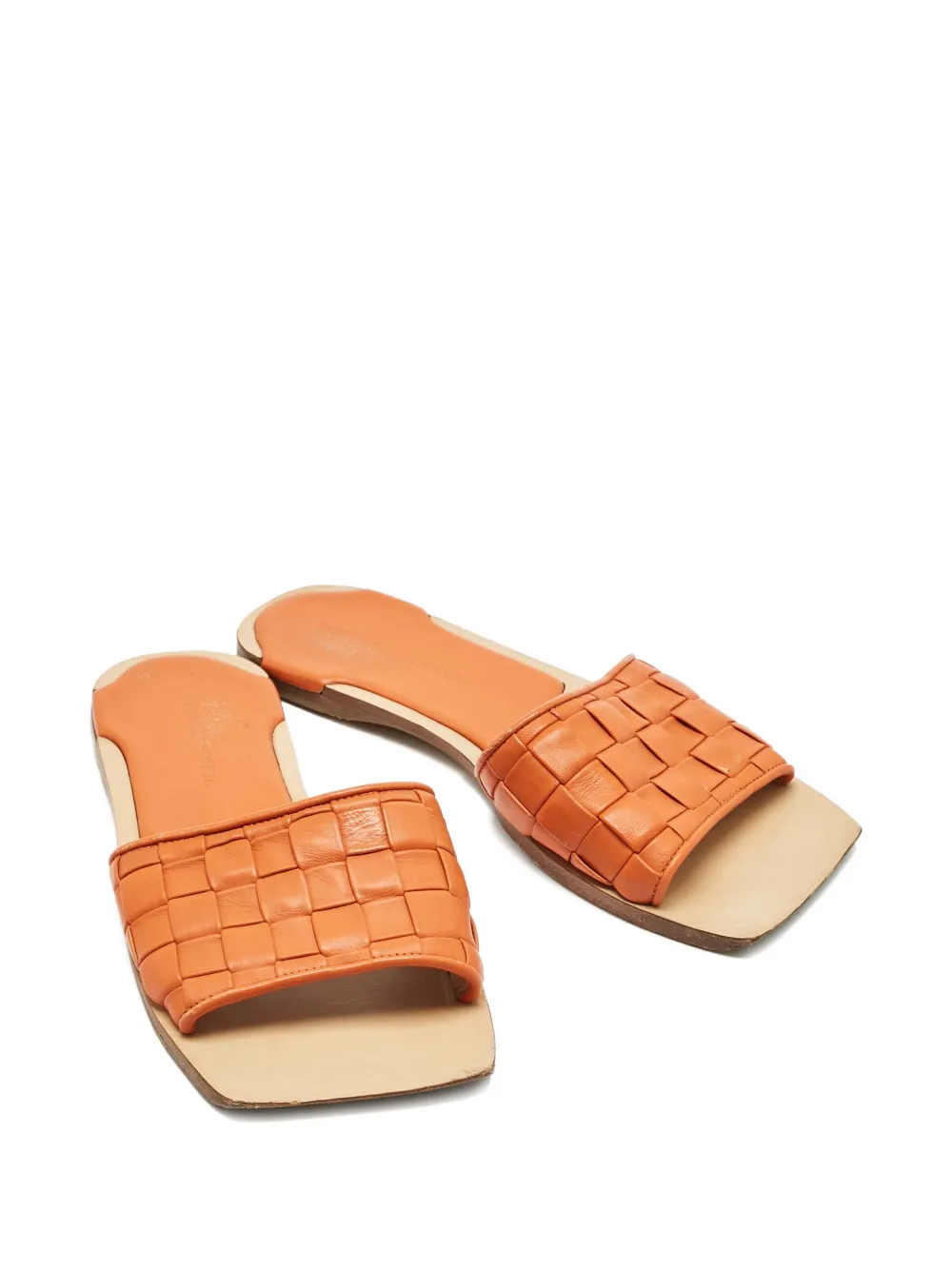 Bottega Veneta Pre-Owned Intrecciato leather sandals - Oranje