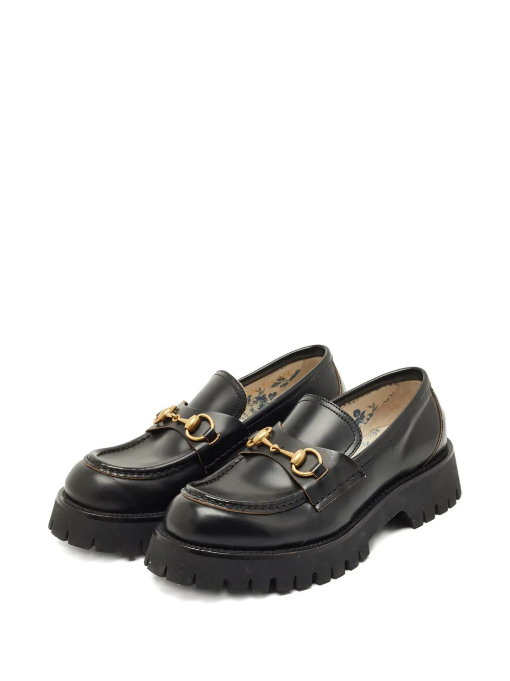 Gucci Pre-Owned Horsebit leather loafers - Zwart
