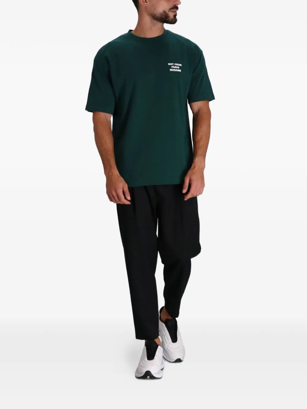 Drôle De Monsieur crew-neck T-shirt - Groen