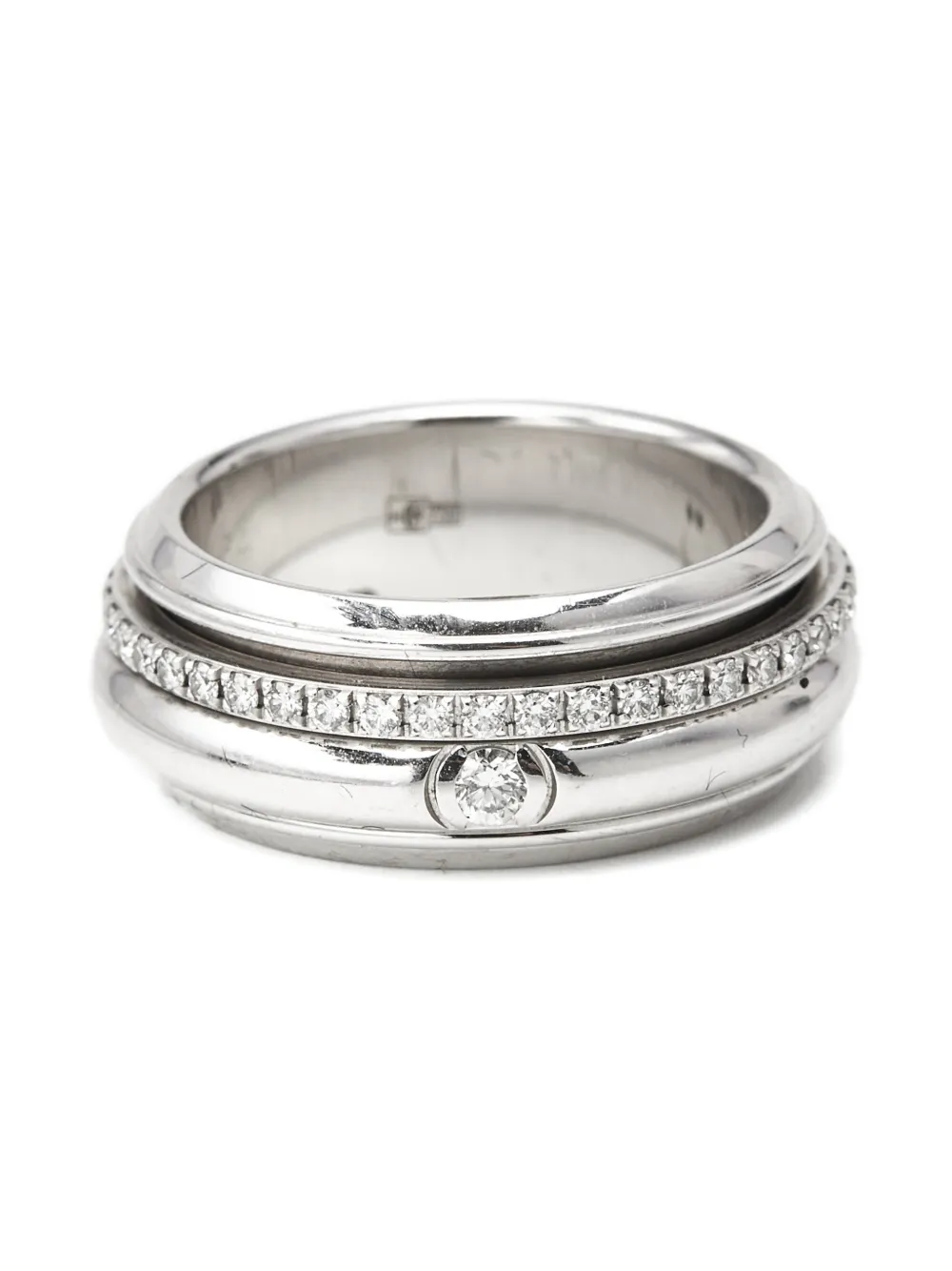 Pre-owned Piaget Possession Diamonds Band Ring In White