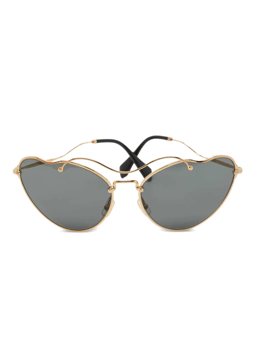 Miu Miu Pre-Owned butterfly sunglasses | золотистый | Image 1
