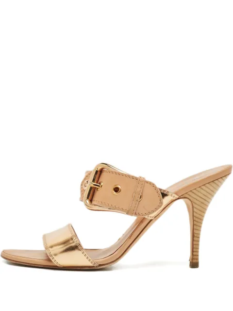 Giuseppe Zanotti buckled leather mules