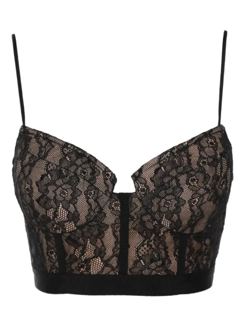 Simkhai floral-lace top