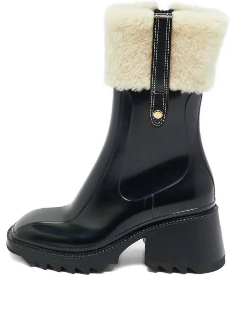 Chloé Pre-Owned Betty shearling rain boots