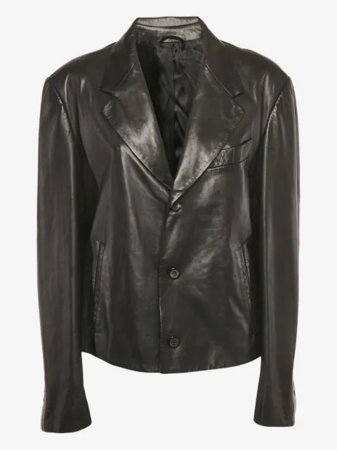 Ferragamo Pre-Owned single-breasted leather jacket