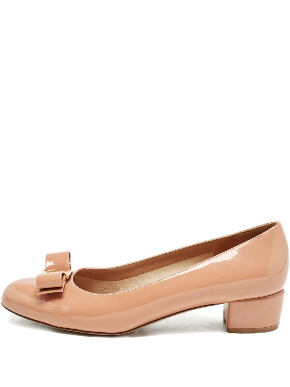 Ferragamo Pre-Owned Vara bow-detail pumps - Toni neutri