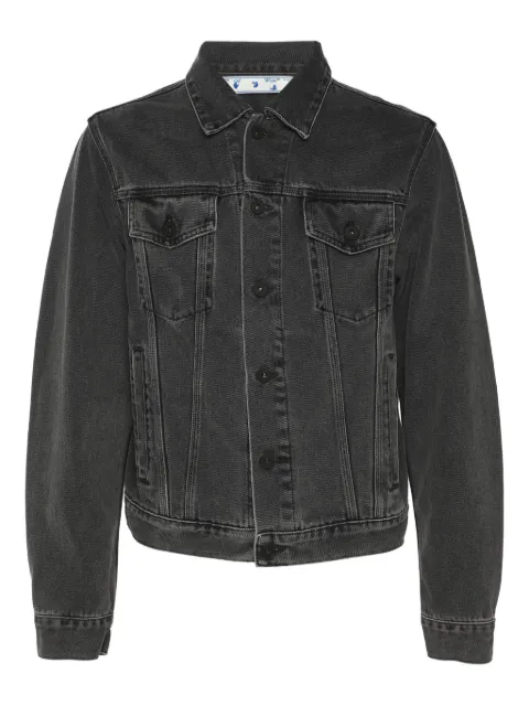Off-White Pre-Owned logo-print denim jacket