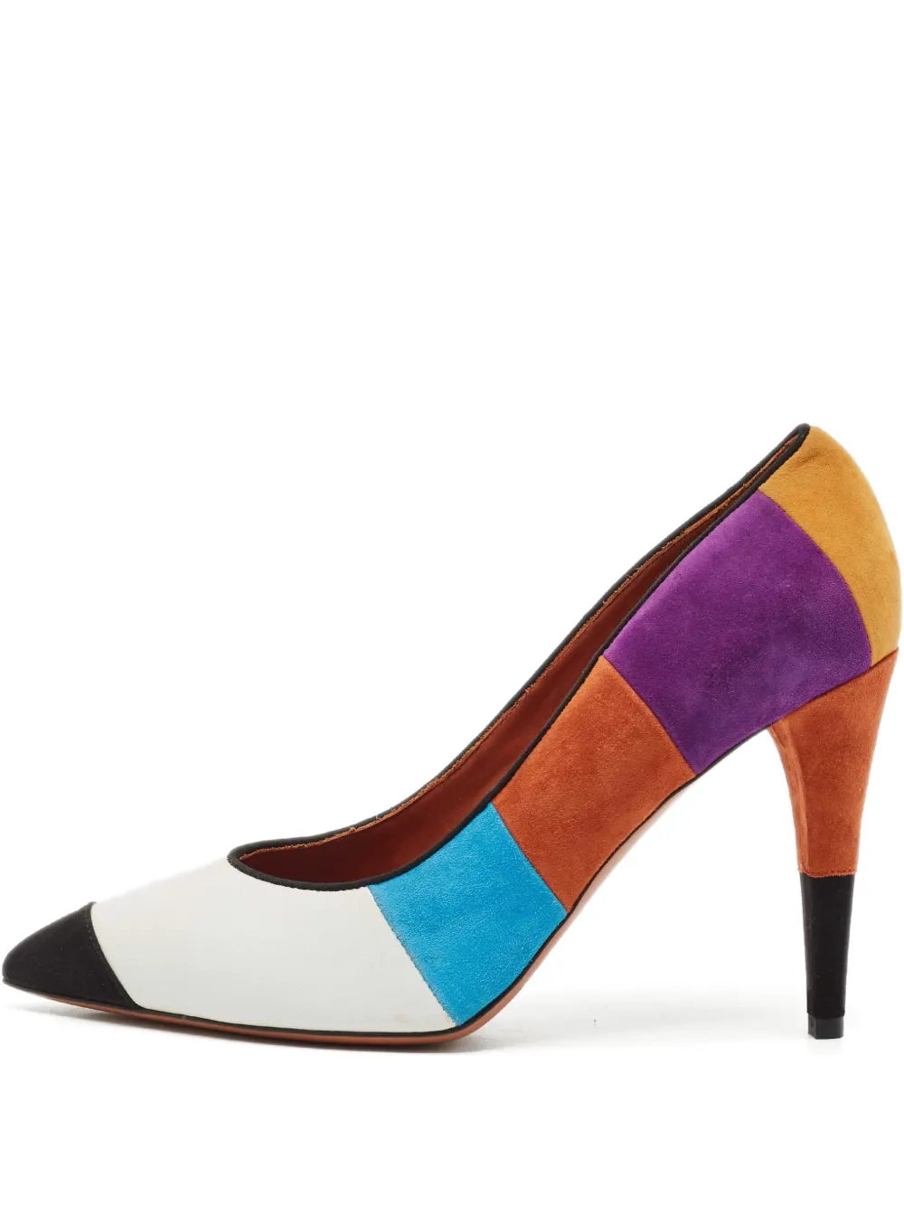 Missoni Pre-Owned colourblock pointed-toe pumps - Weiß