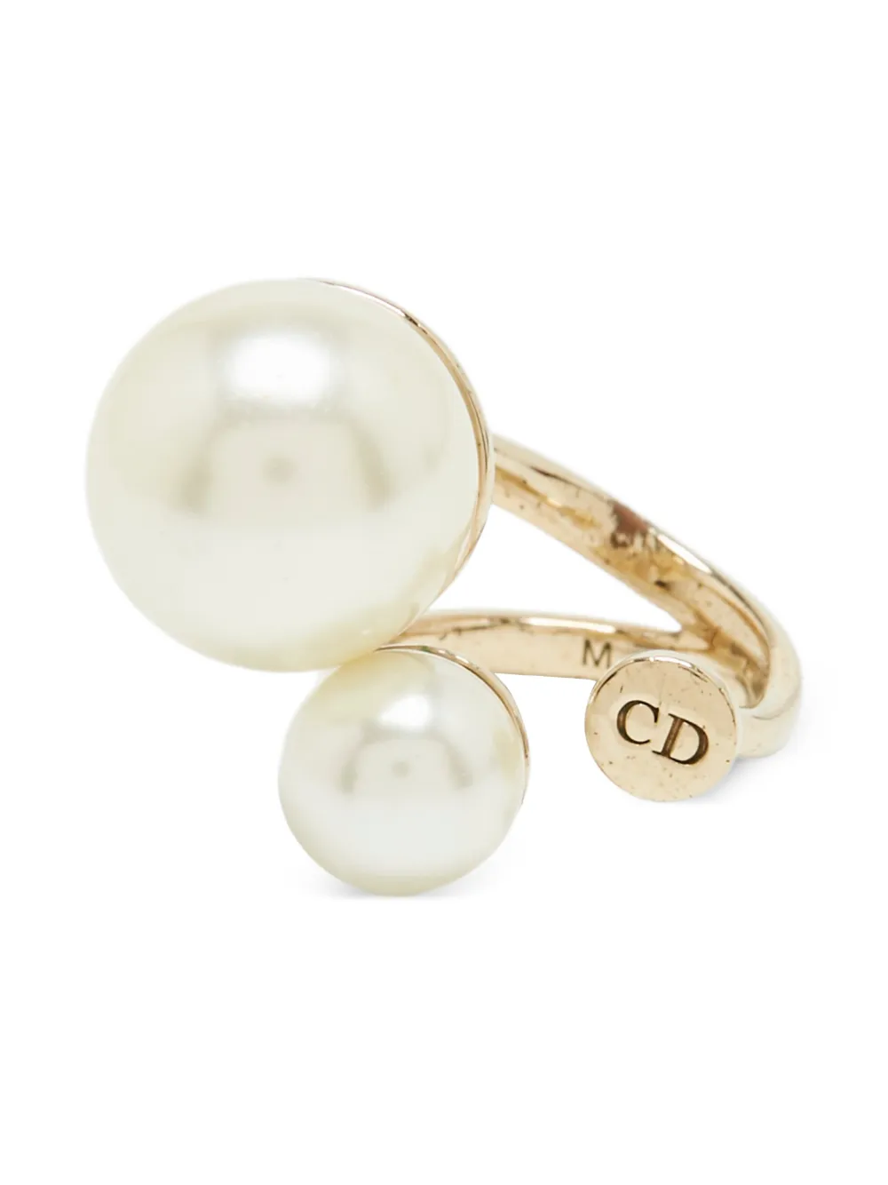Christian Dior Pre-Owned UltraDior faux-pearl ring - Gold