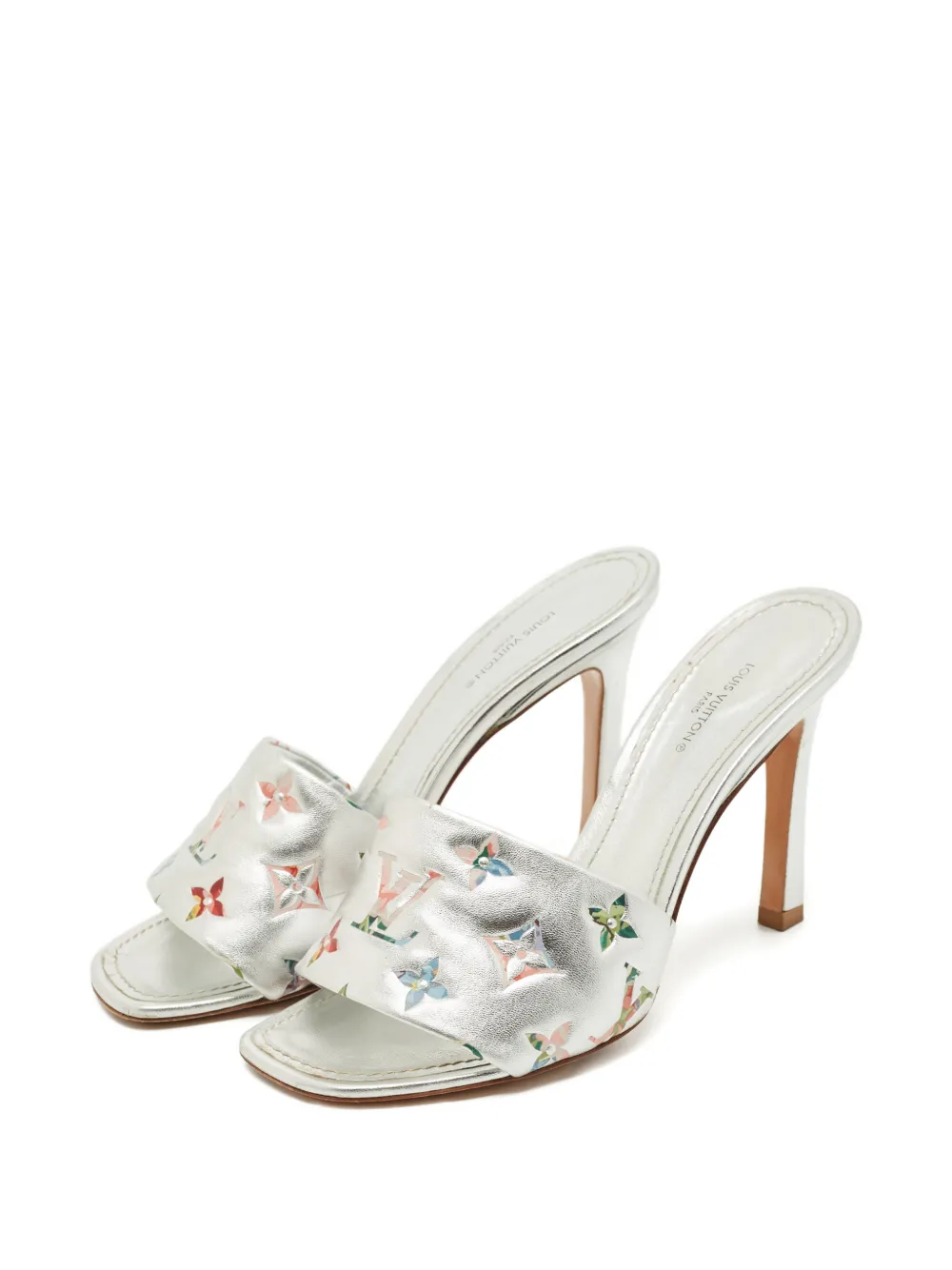 Louis Vuitton Pre-Owned Revival embossed sandals - Zilver
