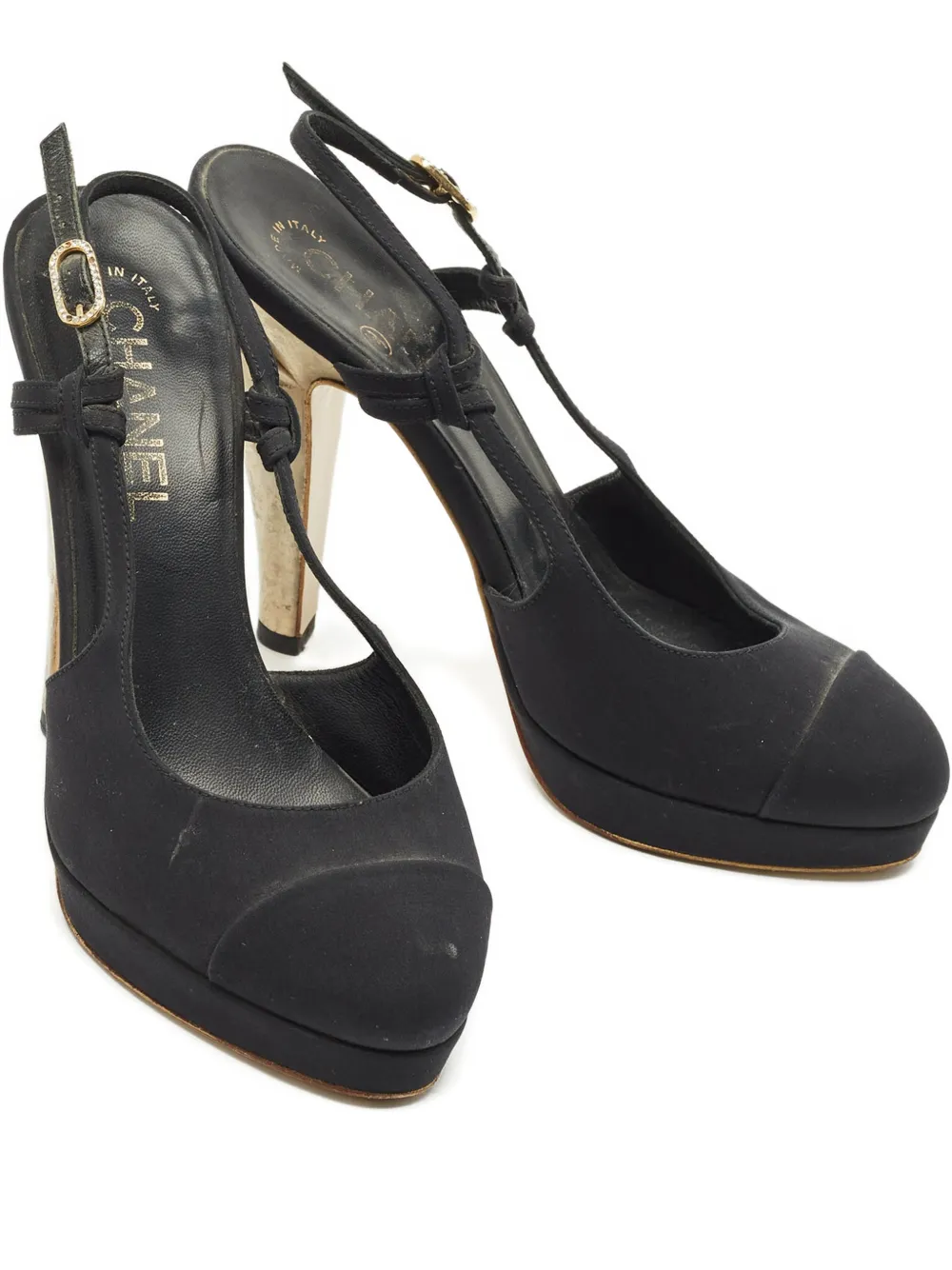CHANEL Pre-Owned slingback pumps - Schwarz