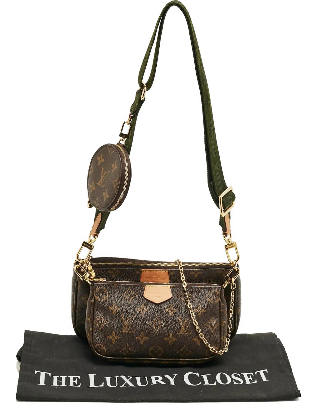 Louis Vuitton Pre-Owned Multi Pochette Monogram shoulder bag | Green | Image 1