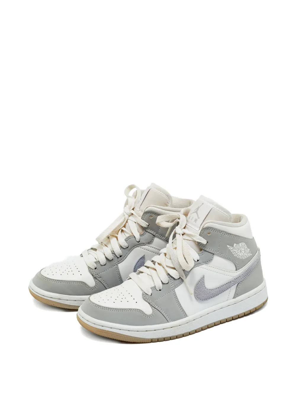 Jordan Air  1 high-top leather sneakers - Wit