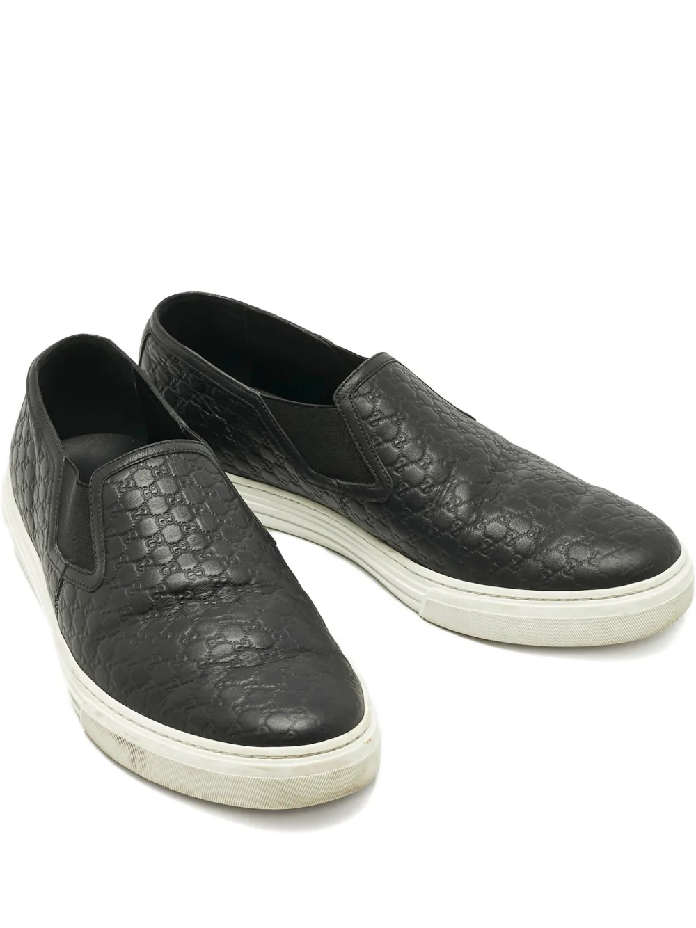 Gucci Pre-Owned microguccissima slip-on sneakers | negro | Image 1