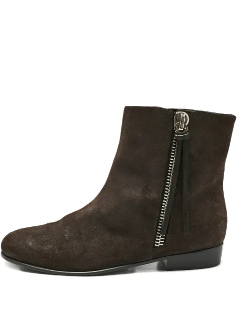 Giuseppe Zanotti suede zip-up boots