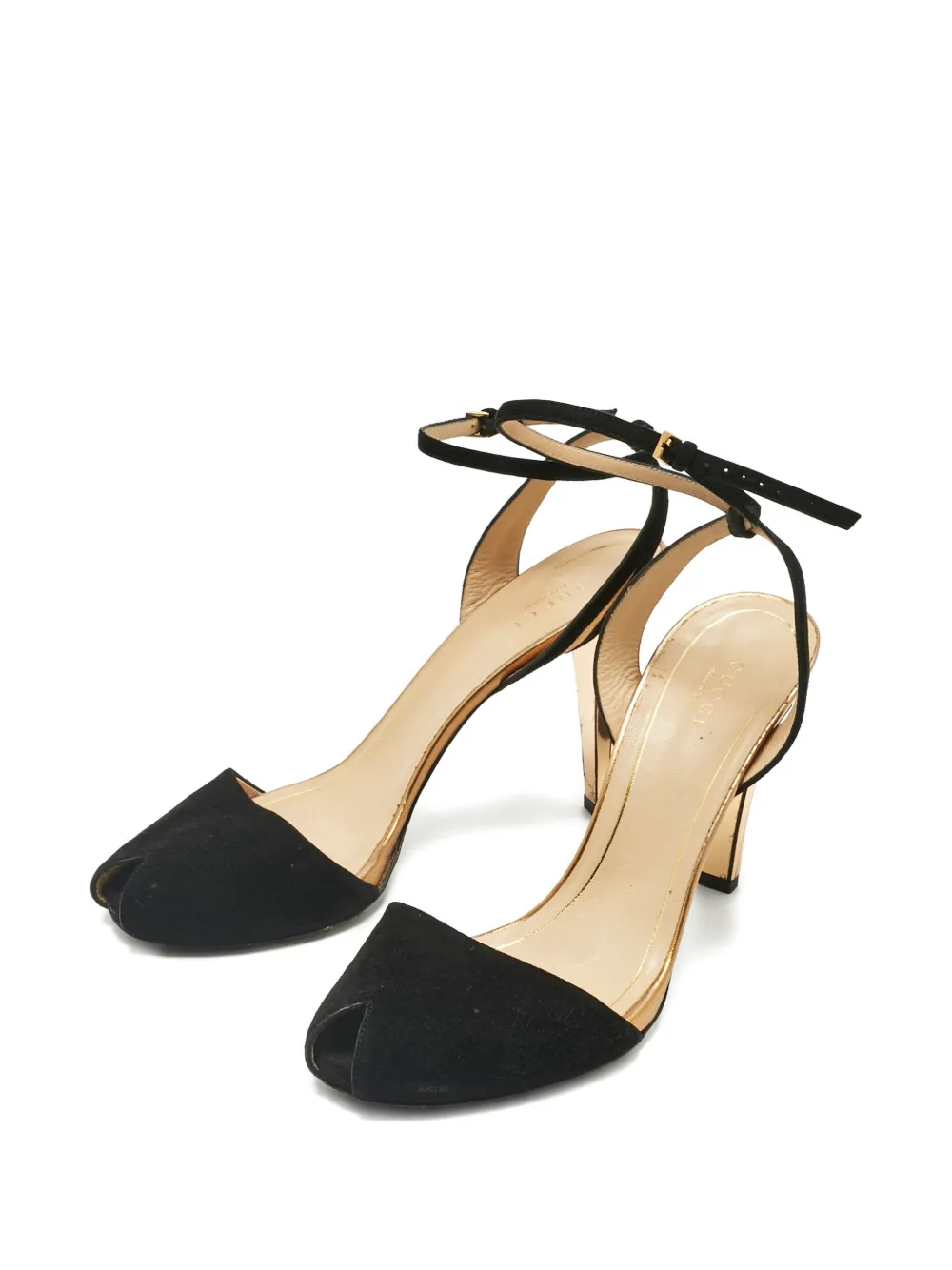 Gucci Pre-Owned Delphine open-toe pumps - Zwart