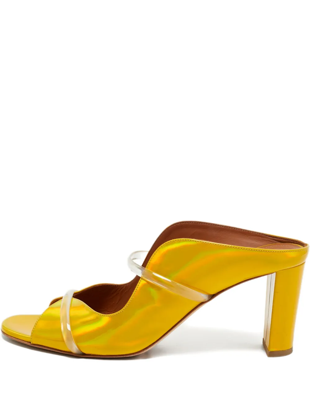 Malone Souliers Norah iridescent block-heel sandals - Giallo
