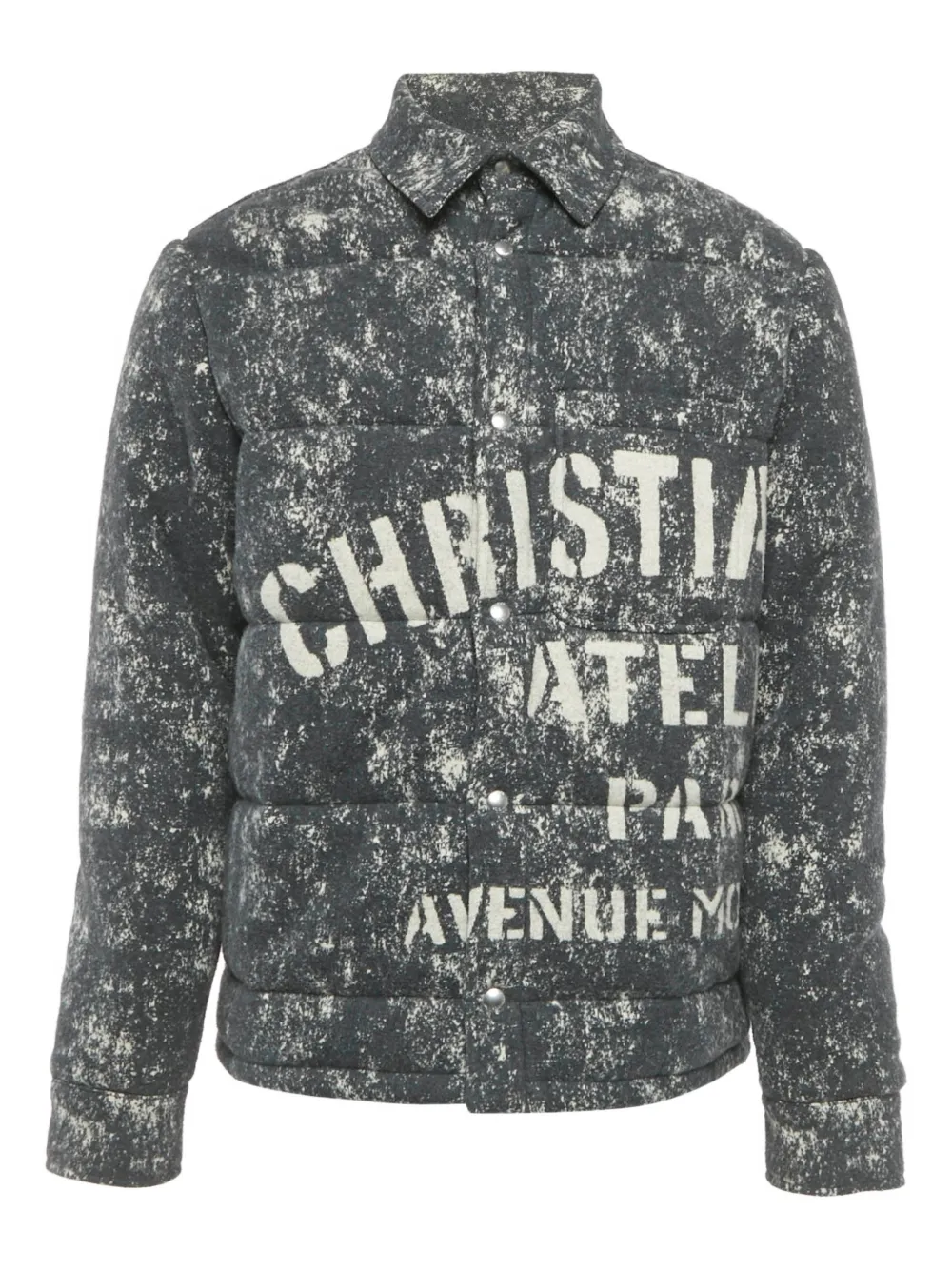 Christian Dior Pre-Owned spray-paint cotton jacket - Grigio